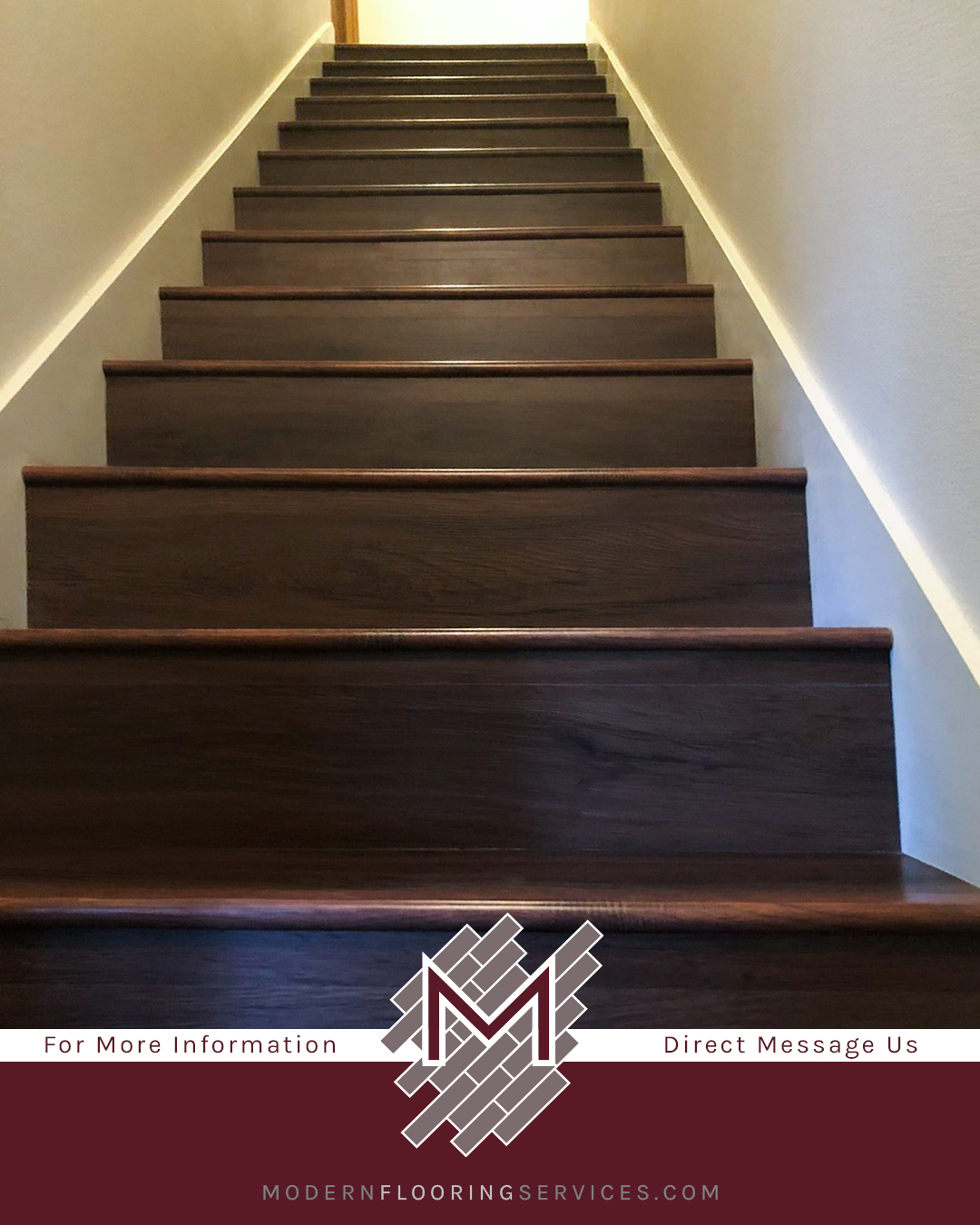 Luxury Vinyl Stairs