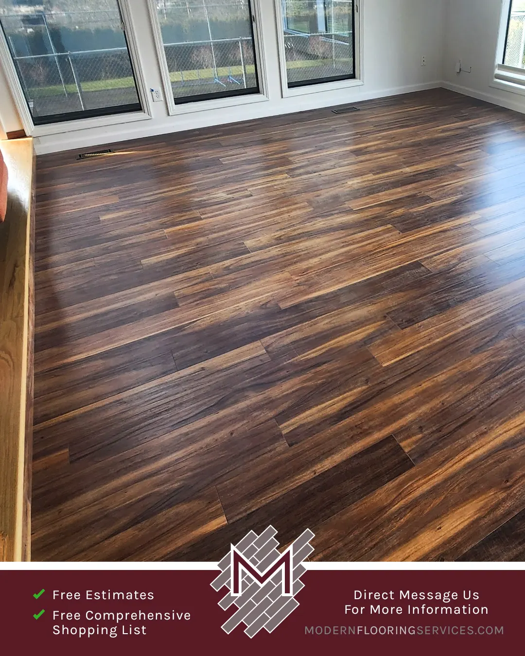 Vinyl Flooring Installation By Modern Flooring Services.