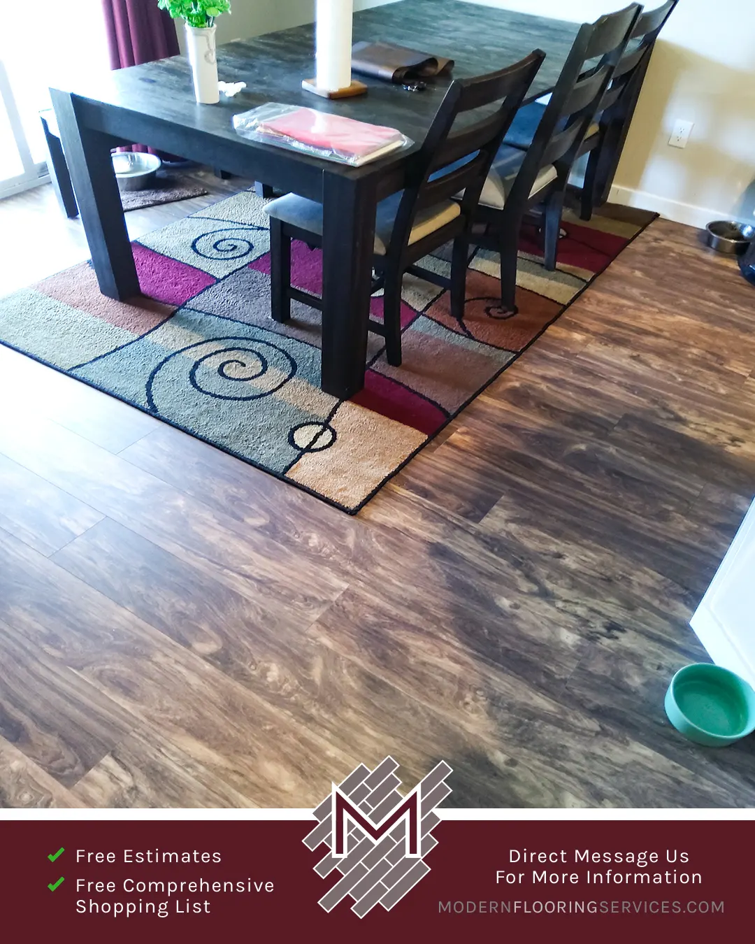 Vinyl Flooring Installation By Modern Flooring Services.