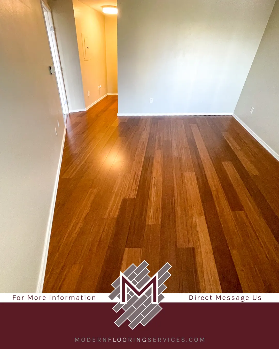 Carbonized Strand Smooth Wide Plank Engineered Click Bamboo Flooring Installation.