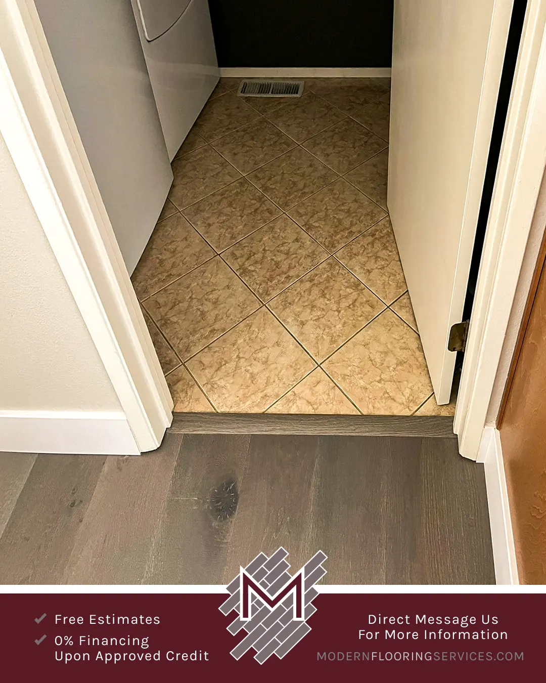 White Oak Engineered Hardwood Flooring Installation By Modern Flooring Services.