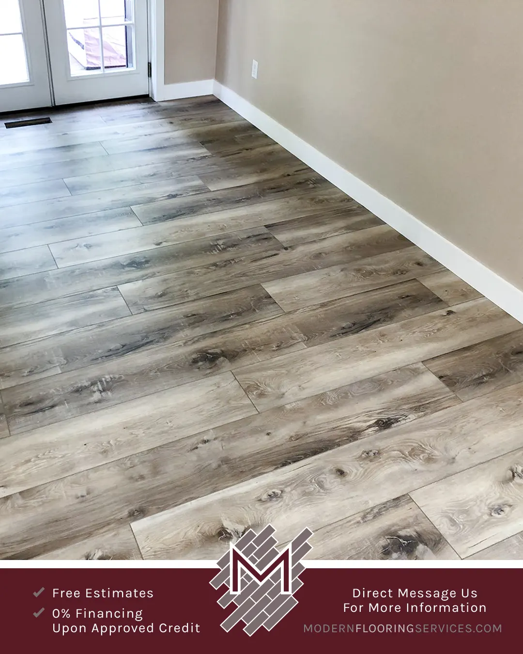 Vinyl Plank Click Flooring Installation.