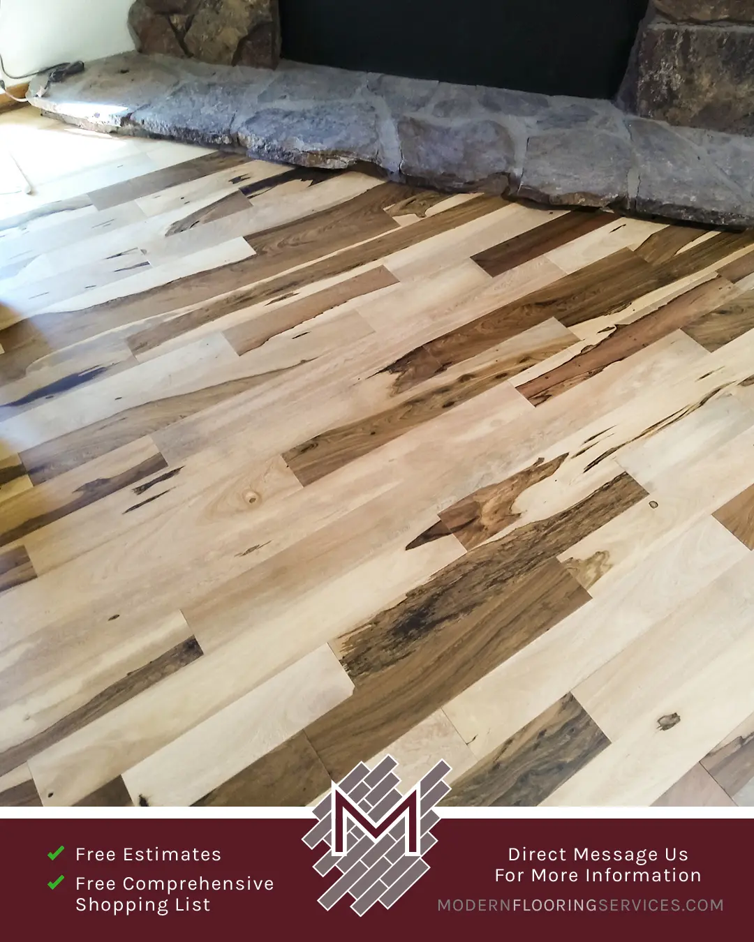 Brazilian Pecan Solid Hardwood Flooring Installation By Modern Flooring Services.