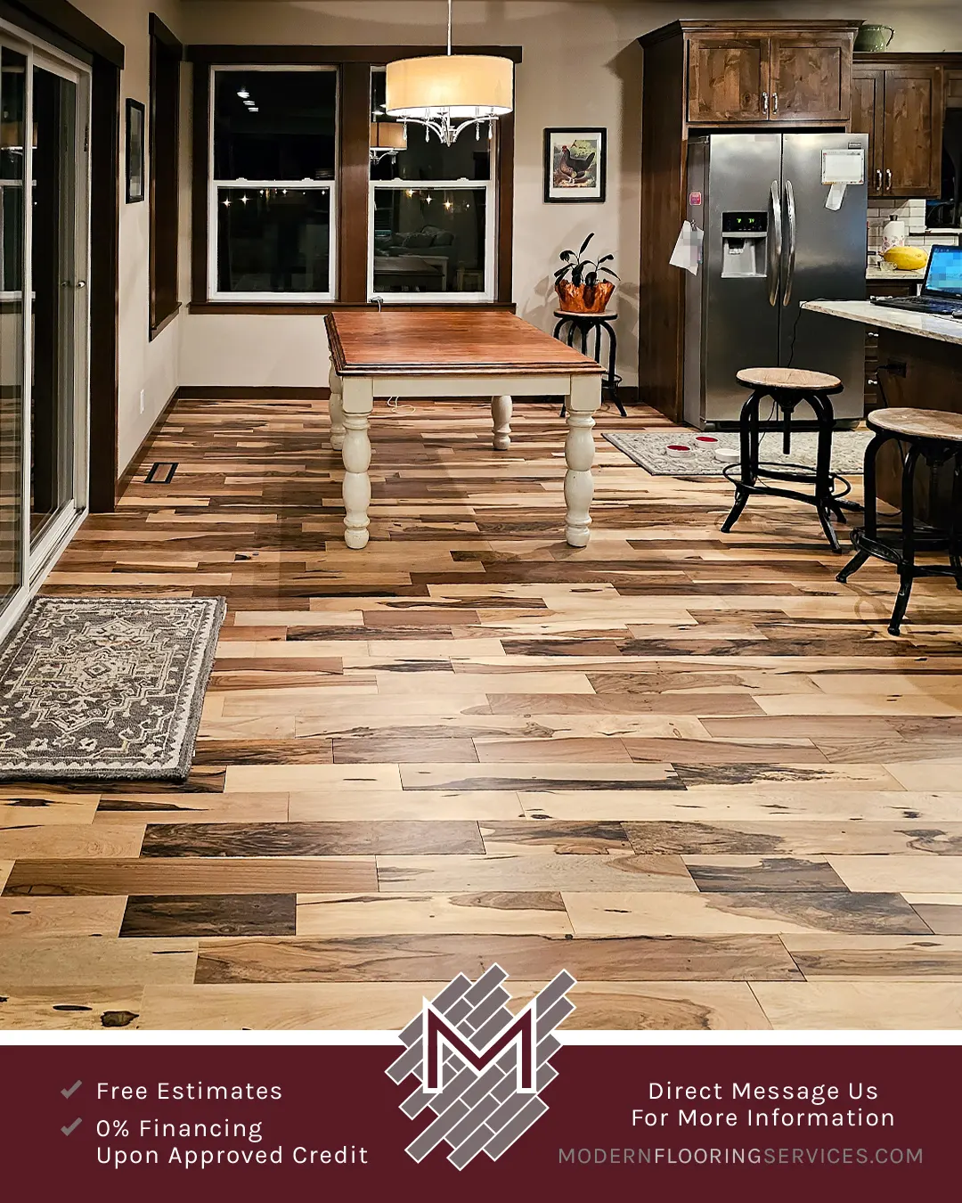 Brazilian Pecan Natural Solid Hardwood Flooring Installation By Modern Flooring Services.