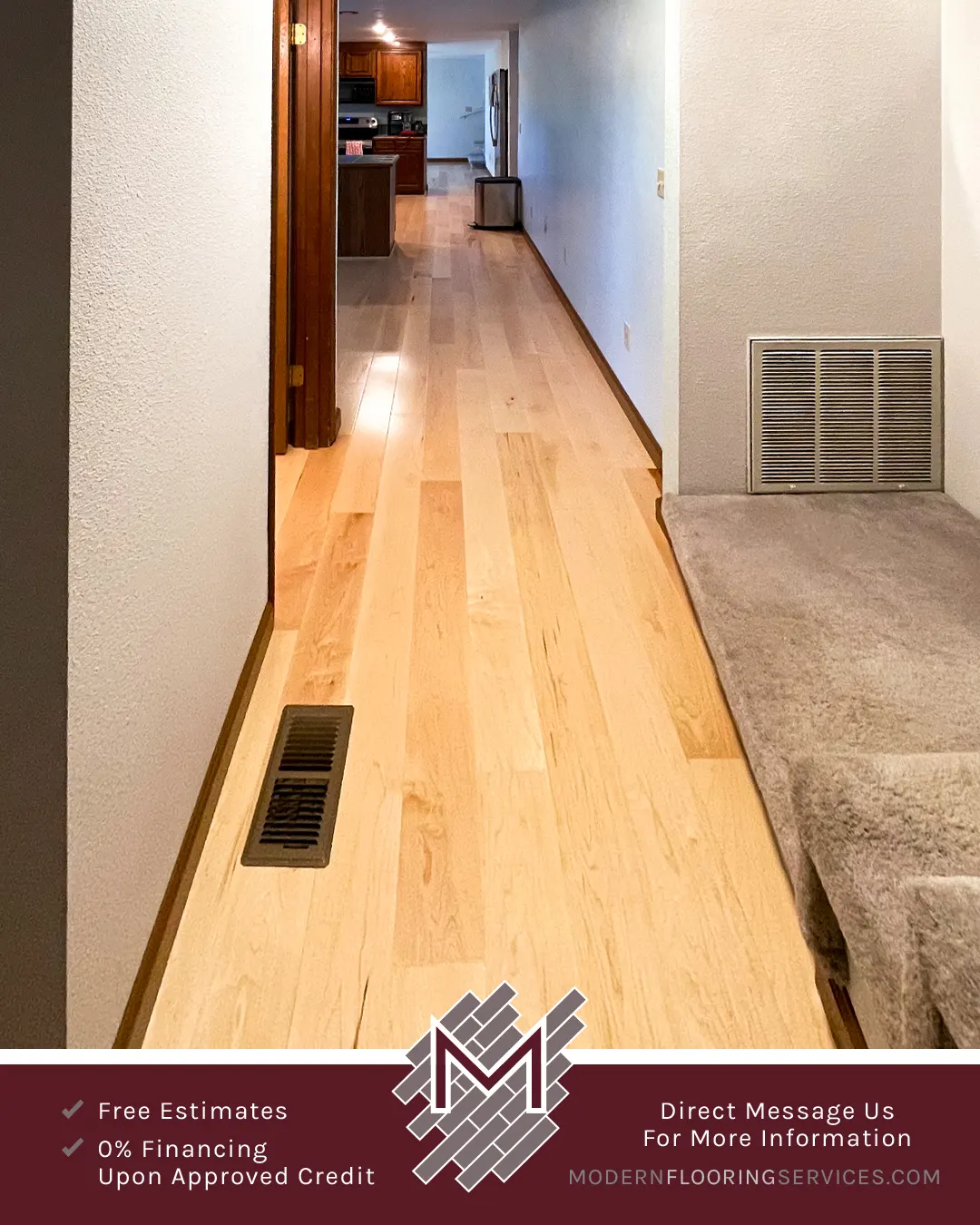 Bellawood Engineered Select Maple Engineered Hardwood Flooring Installation.